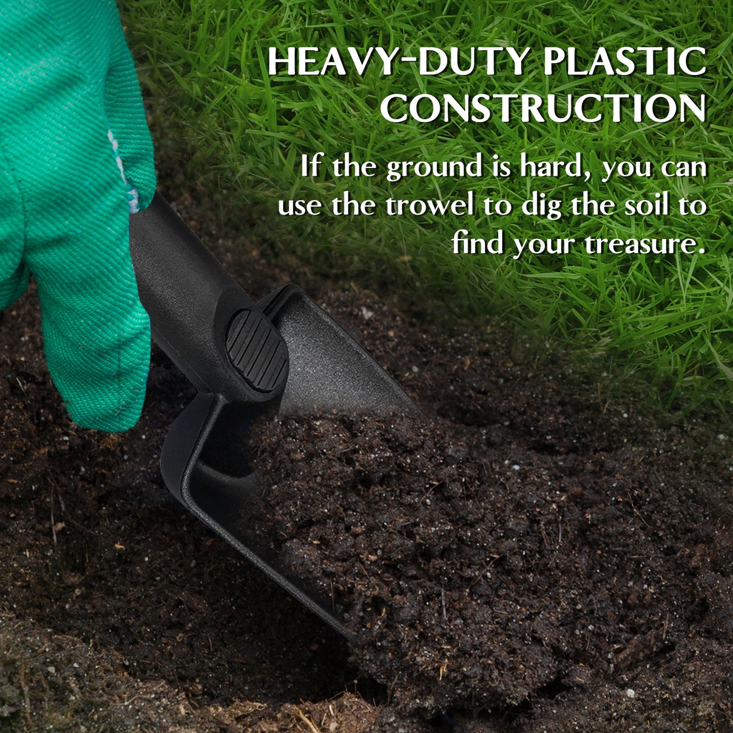 Durable Beach Sand Scoop for Metal Detecting - Lightweight Sifting