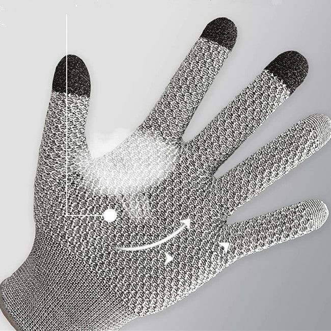 Grey 3-Pack Cut Resistant Gloves (Level 5 Protection) - Pineapple Grip