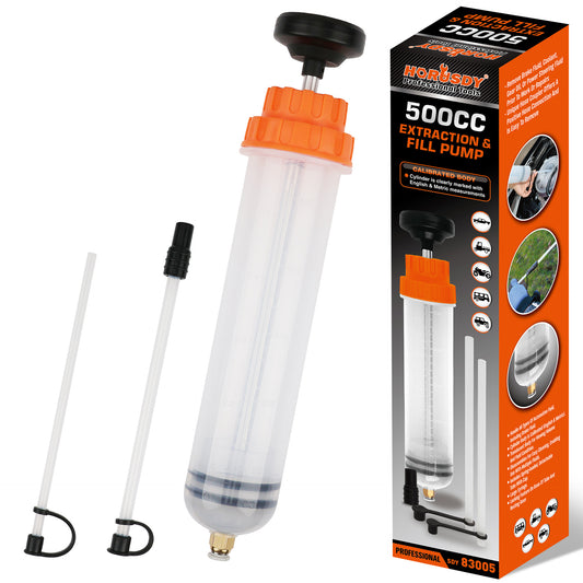 500cc Fluid Extraction & Fill Pump Syringe - Durable Manual Pump