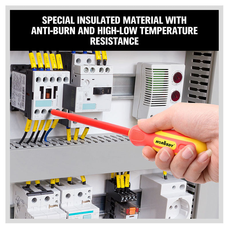 6-Piece Insulated Screwdriver Set - 1000V Rated, CR-V Steel w