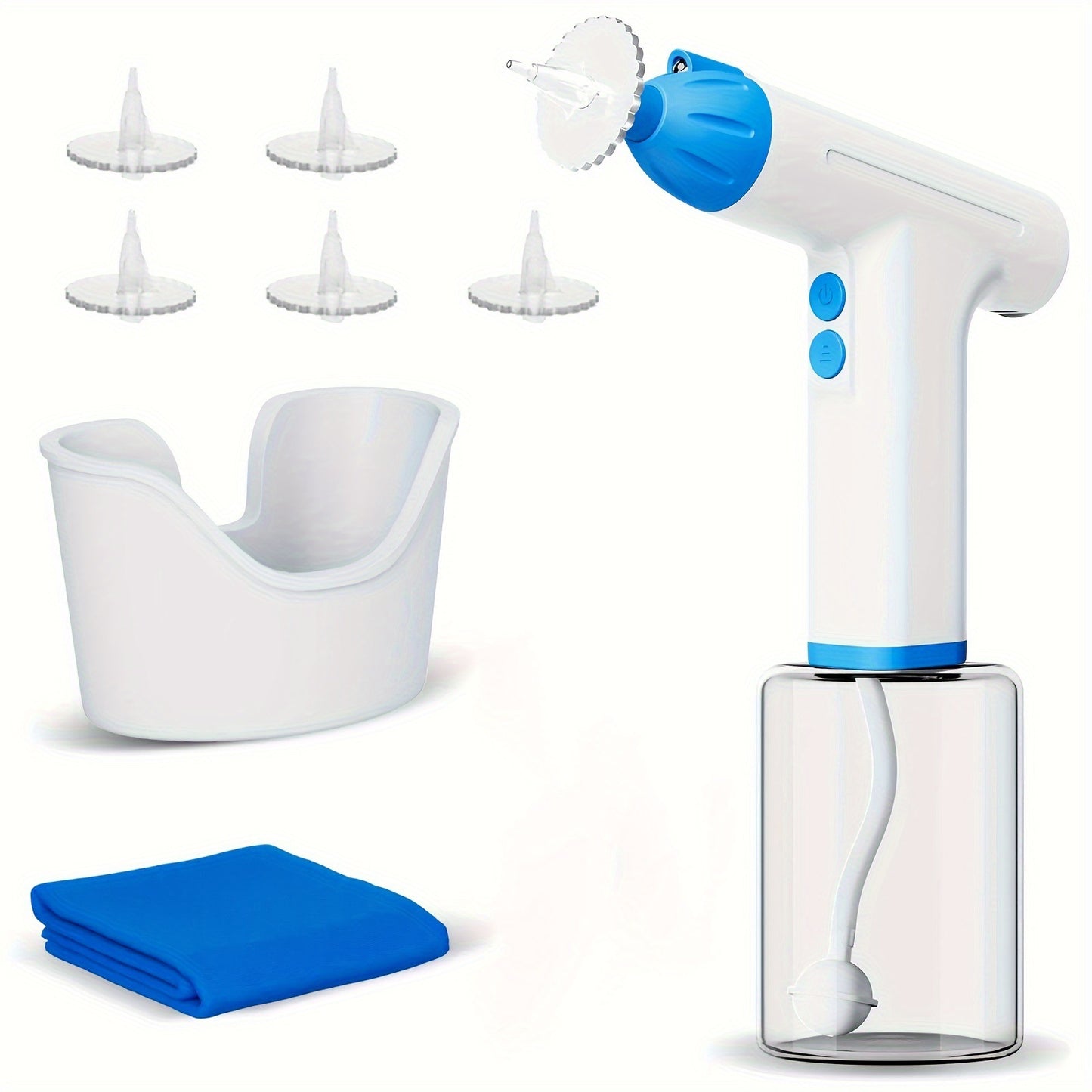 White Electric Earwax Irrigator Set - Gentle and effective