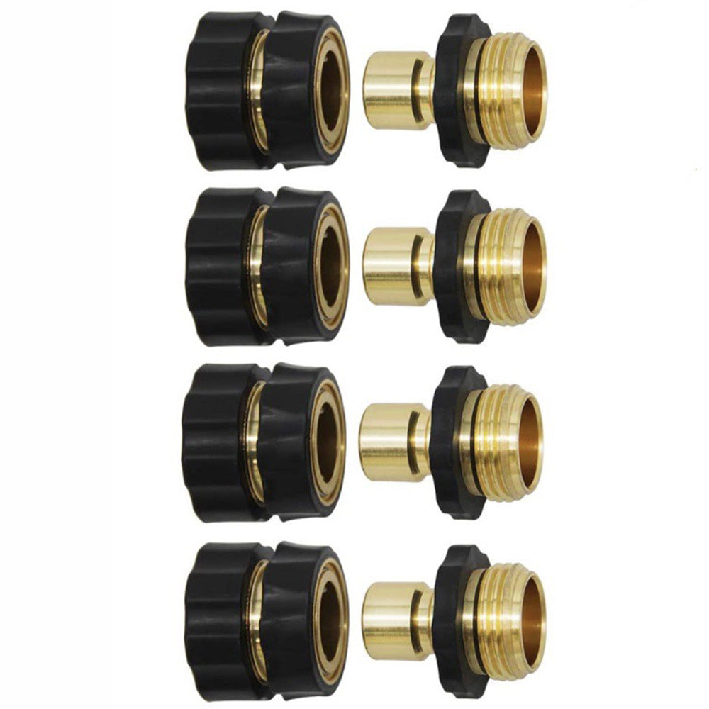 American Standard 3/4 Inch Brass Quick Connect Garden Hose Adapter