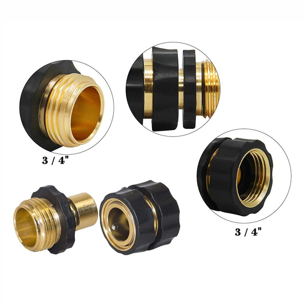 American Standard 3/4 Inch Brass Quick Connect Garden Hose Adapter