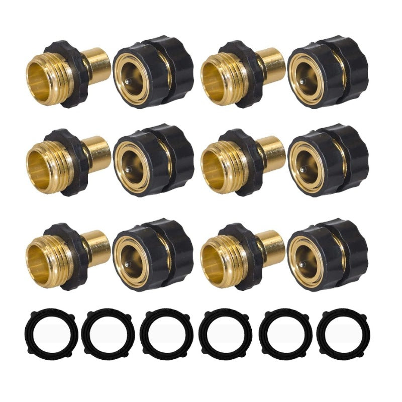 American Standard 3/4 Inch Brass Quick Connect Garden Hose Adapter