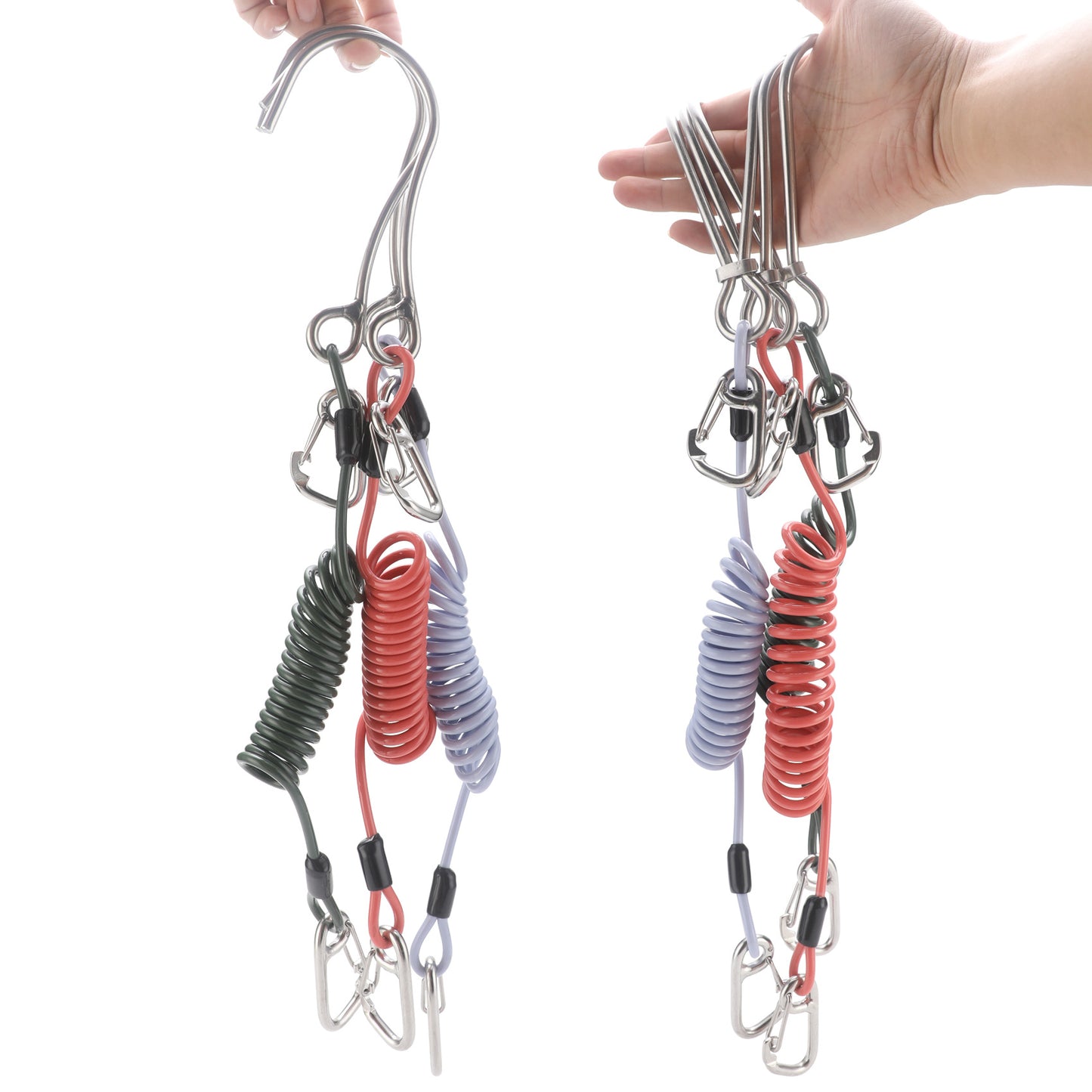 Green Pro 316 Stainless Steel Diving Reef Hook - Single, Double Combo