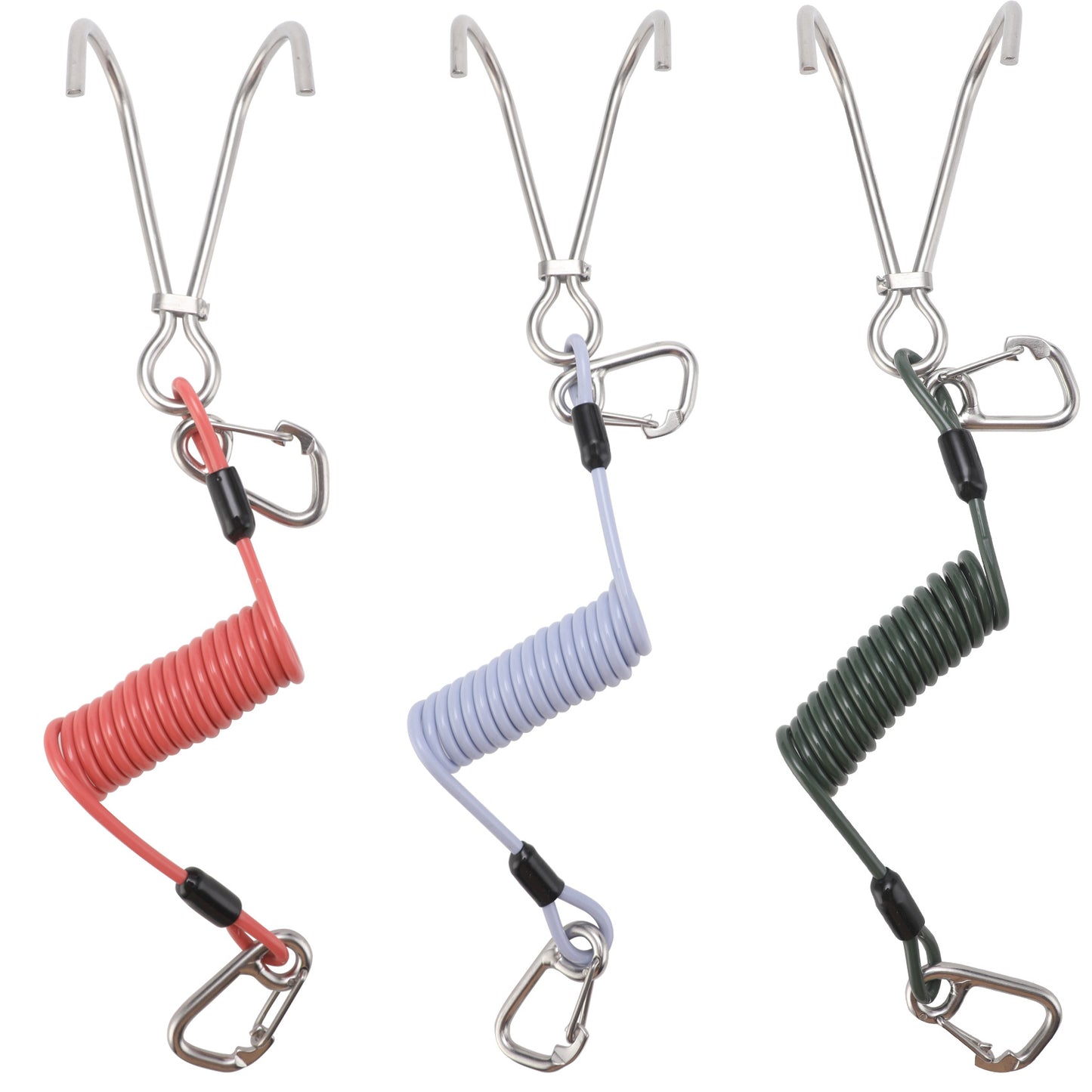 Green Pro 316 Stainless Steel Diving Reef Hook - Single, Double Combo