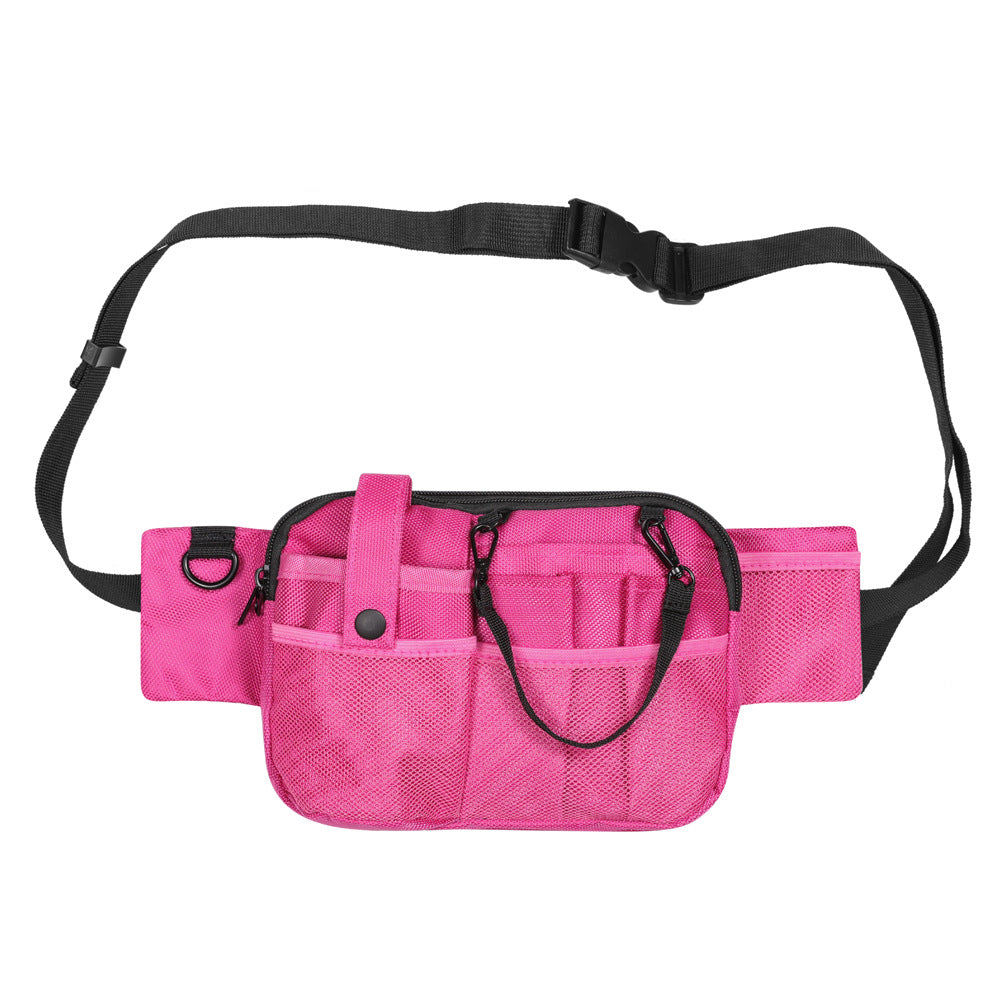 Pink Nurse Utility Belt Bag - Multi-Pocket Medical Organizer Waist Pack