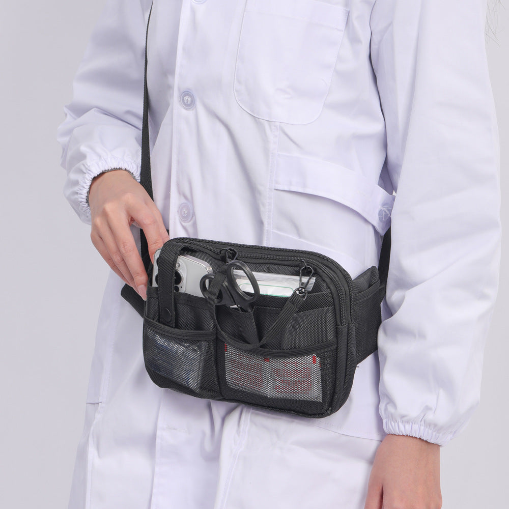 Pink Nurse Utility Belt Bag - Multi-Pocket Medical Organizer Waist Pack