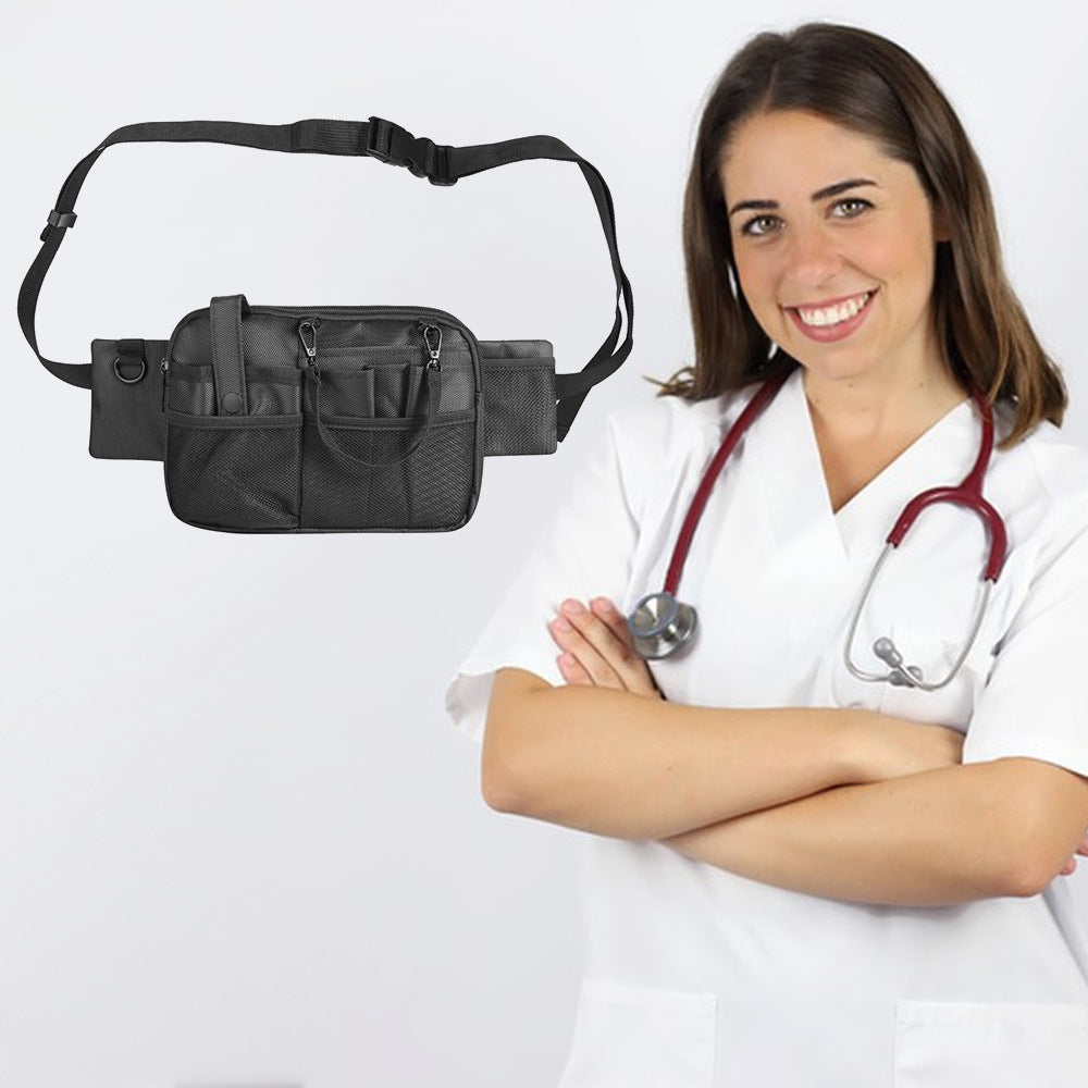 Pink Nurse Utility Belt Bag - Multi-Pocket Medical Organizer Waist Pack