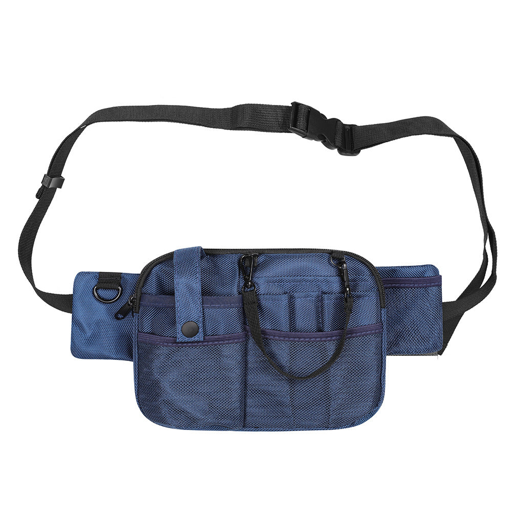 Dark Blue Nurse Utility Belt Bag - Multi-Pocket Medical Organizer Waist Pack