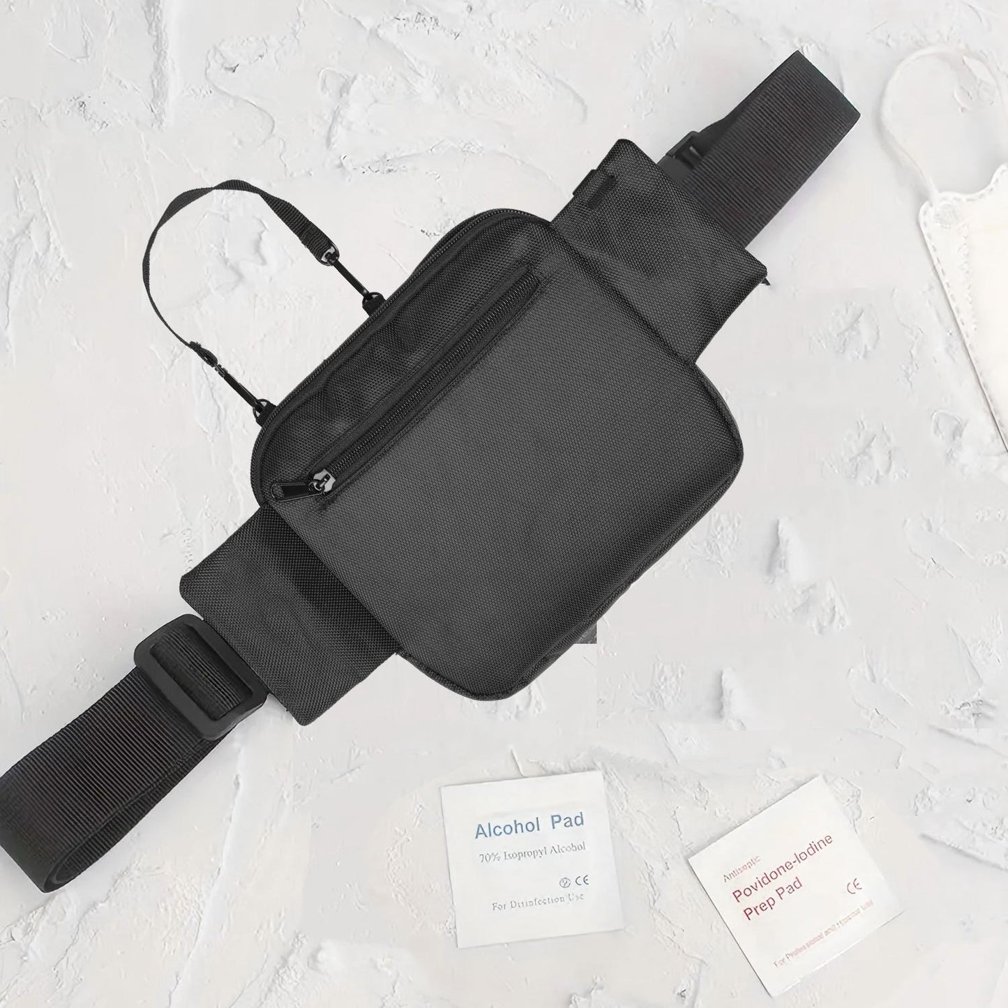 Dark Blue Nurse Utility Belt Bag - Multi-Pocket Medical Organizer Waist Pack