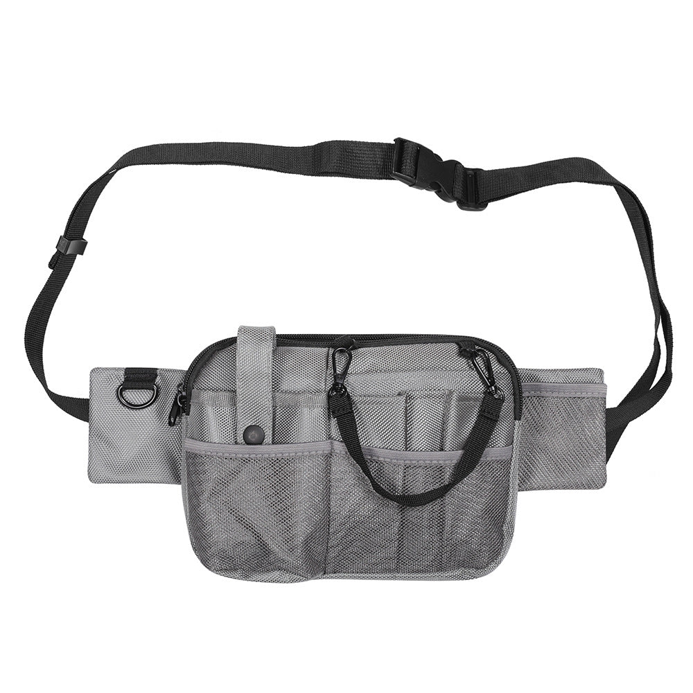 Grey Nurse Utility Belt Bag - Multi-Pocket Medical Organizer Waist Pack