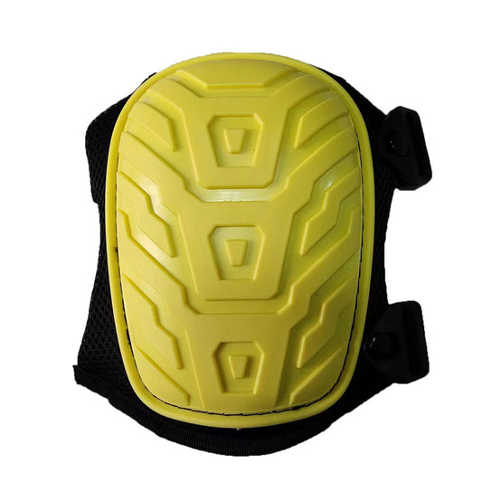 1 Pair Yellow Professional Hard Shell Knee Pads - Heavy Duty Protection