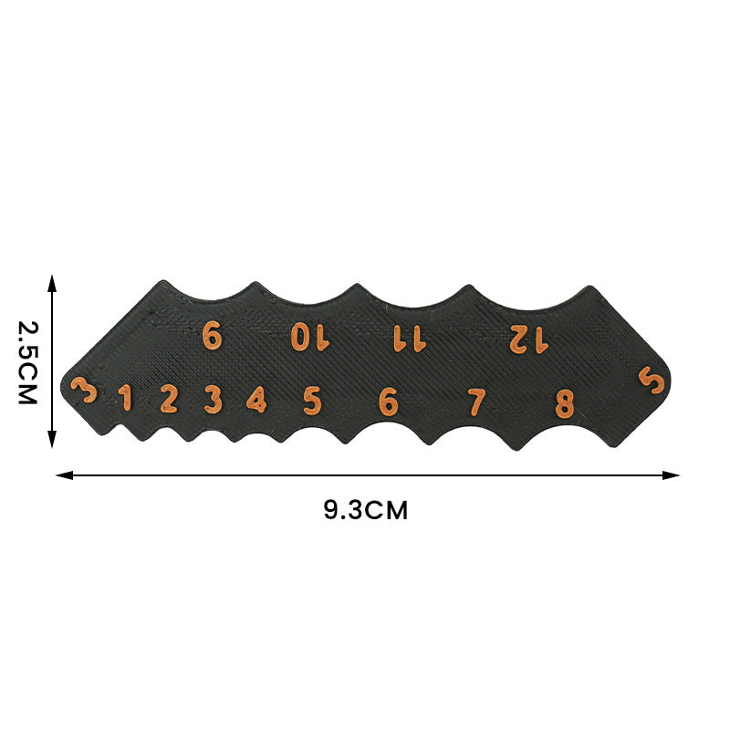 2 Pcs Black Precision Fillet Radius Gauge - Compact Plastic