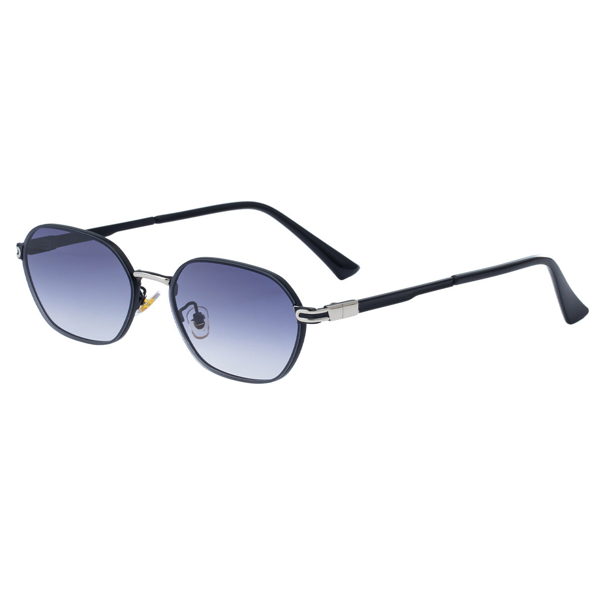 Blue Gradient Lenses Chic Oval Sunglasses for Women