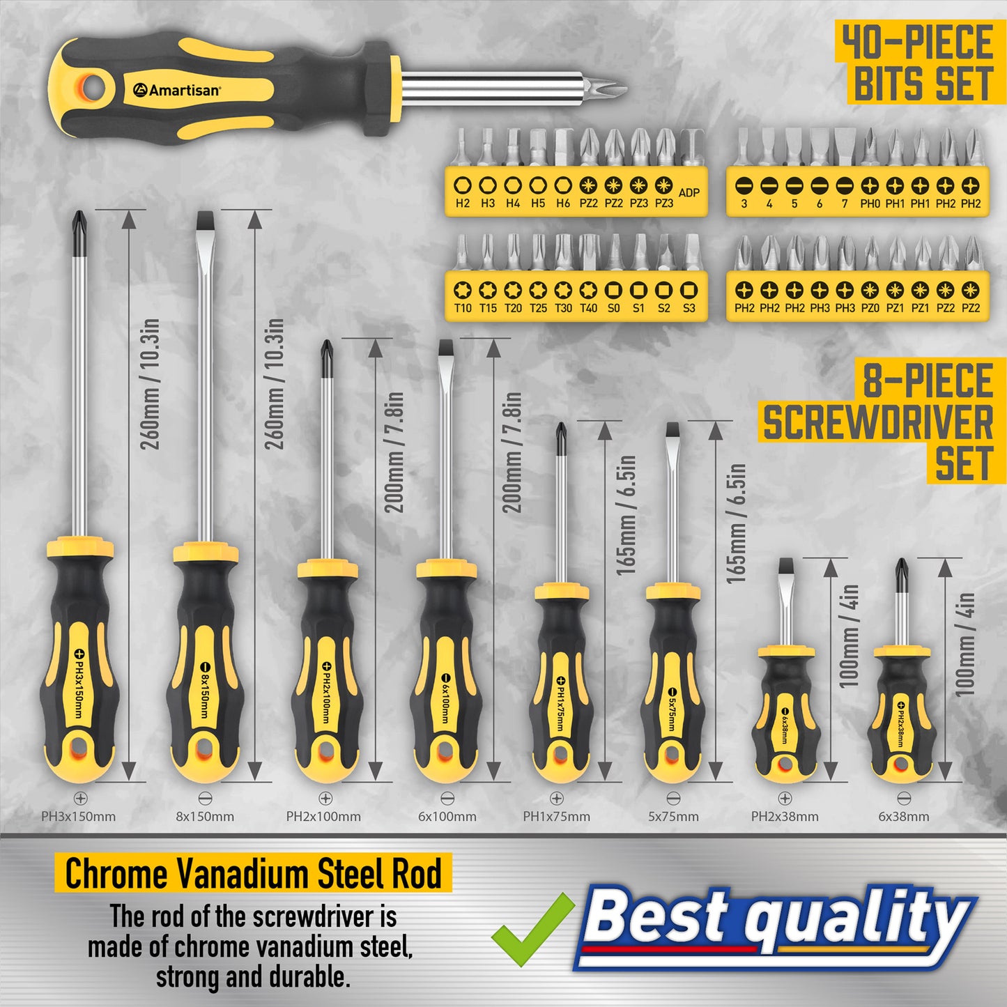 72-Piece Professional Precision Screwdriver Set - Magnetic Repair Kit
