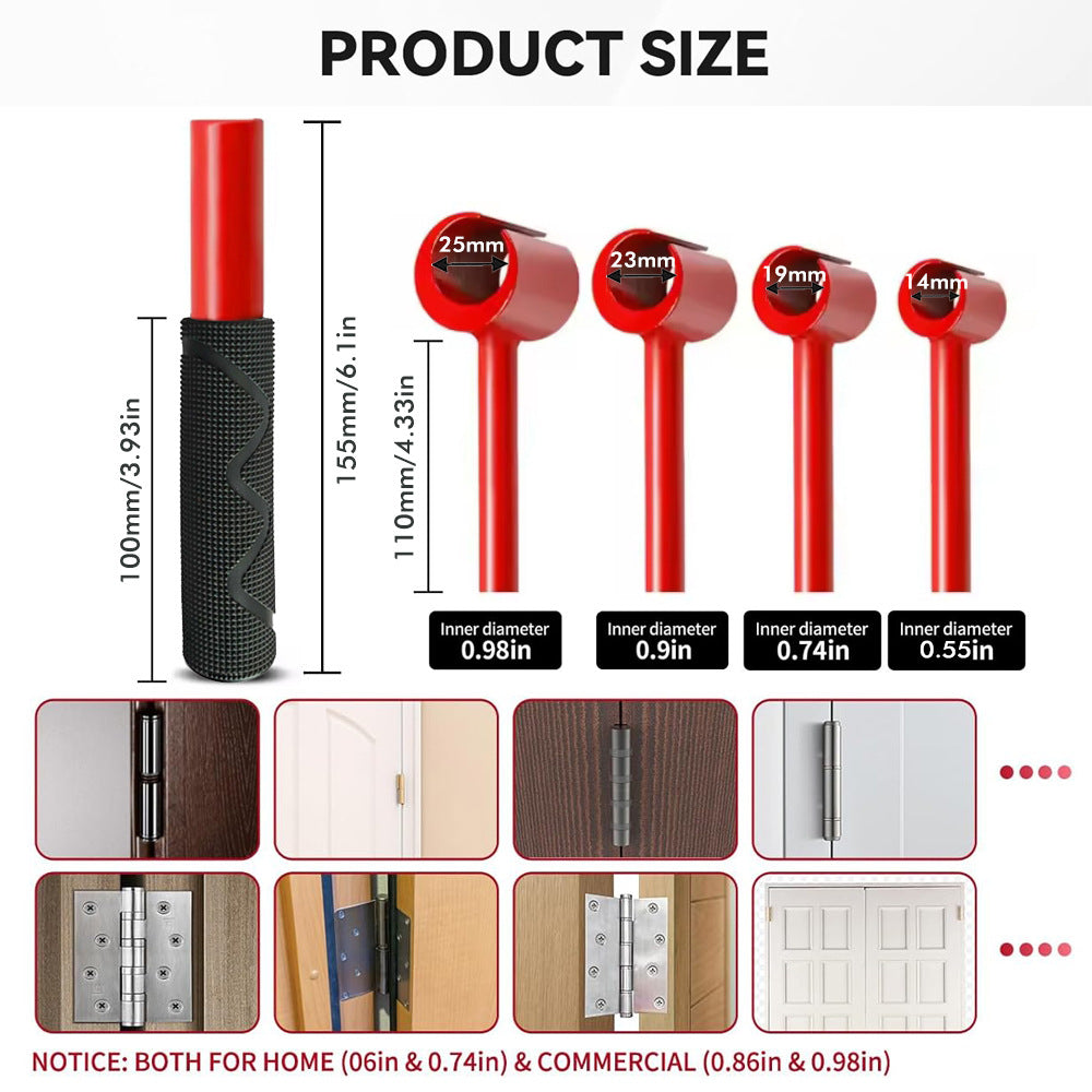 Heavy-Duty 4-in-1 Door Hinge Adjustment Tool - Wrench for Aligning Doors