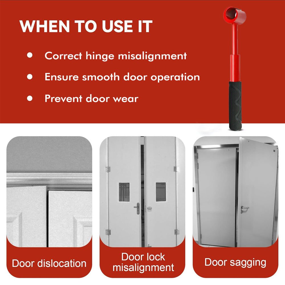 Heavy-Duty 4-in-1 Door Hinge Adjustment Tool - Wrench for Aligning Doors