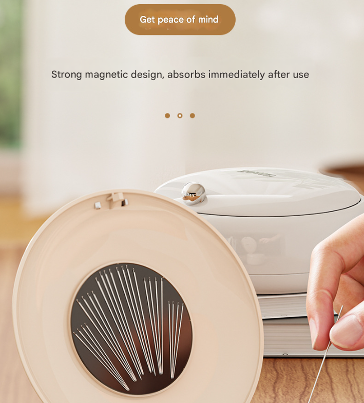 Cream colour Modern Portable Sewing Kit - All-in-One Compact