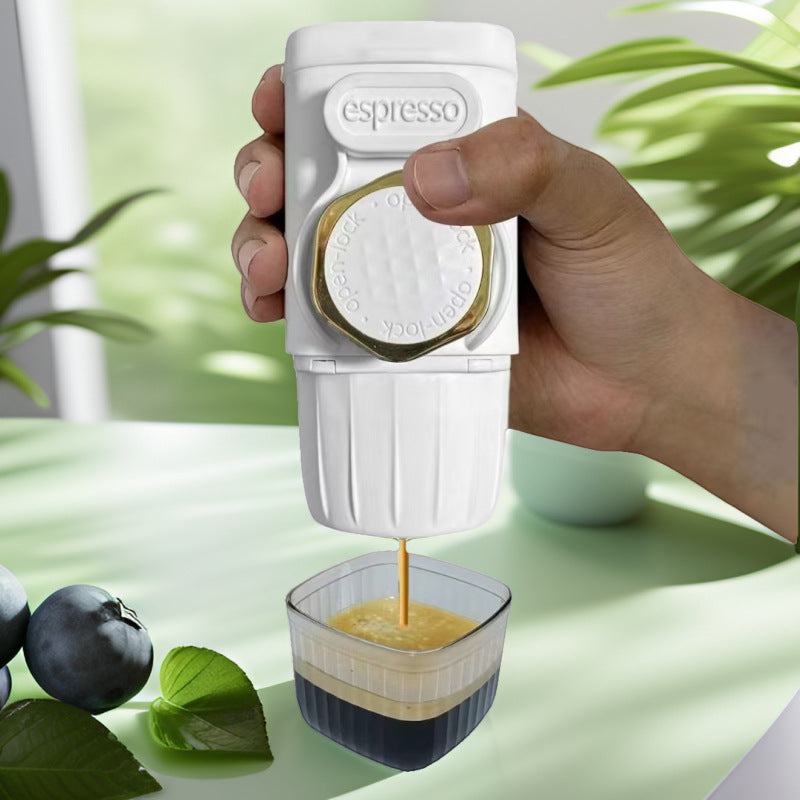 Portable Hand Press Espresso Machine - Compatible with Espresso Caps