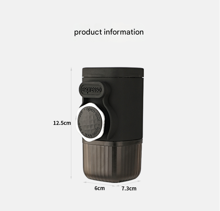 Portable Hand Press Espresso Machine - Compatible with Espresso Caps