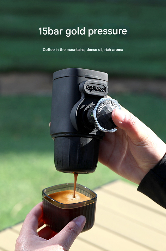 Portable Hand Press Espresso Machine - Compatible with Espresso Caps