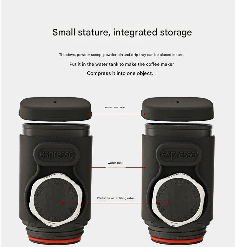 Portable Hand Press Espresso Machine - Compatible with Espresso Caps