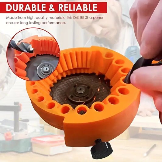 2 PCS Orange Universal Drill Bit Sharpener Attachment - Revive Dull Bits