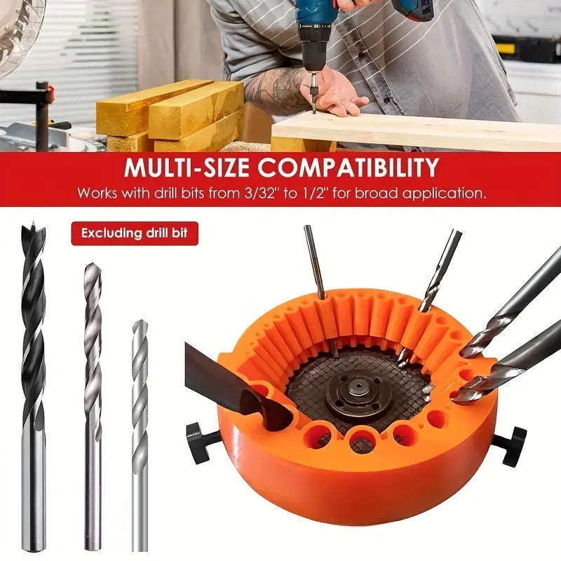 2 PCS Orange Universal Drill Bit Sharpener Attachment - Revive Dull Bits