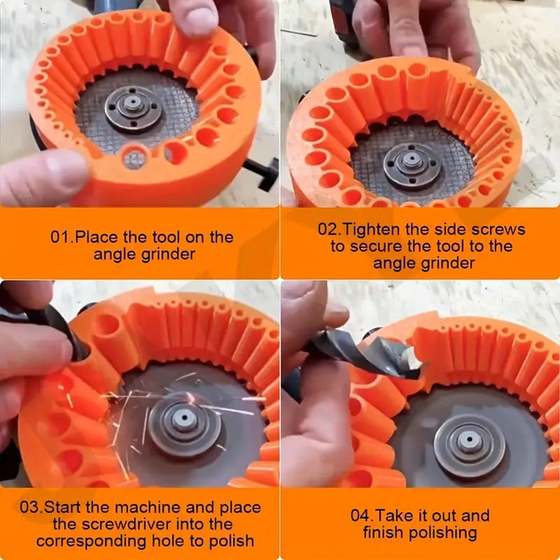 2 PCS Black Universal Drill Bit Sharpener Attachment - Revive Dull Bits