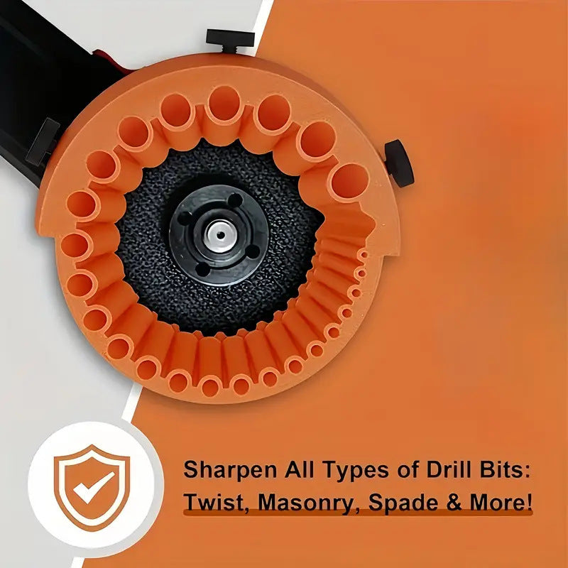2 PCS Black Universal Drill Bit Sharpener Attachment - Revive Dull Bits