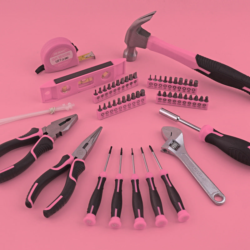 63-Piece Essential Home Repair Tool Kit with Portable Zipper Case
