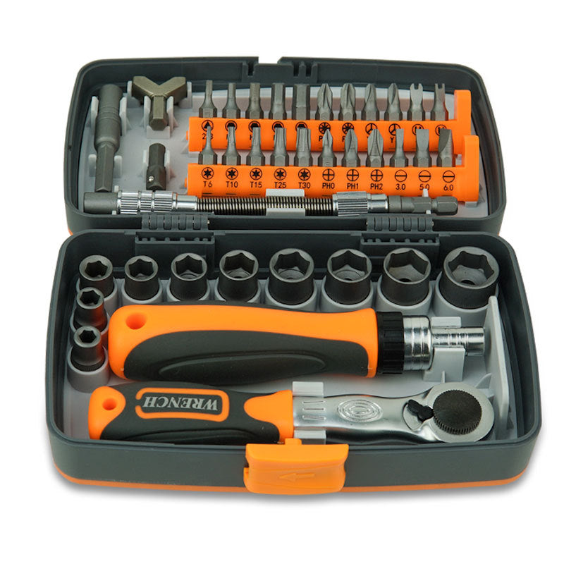 38-Piece Ratchet Screwdriver & Socket Wrench Set