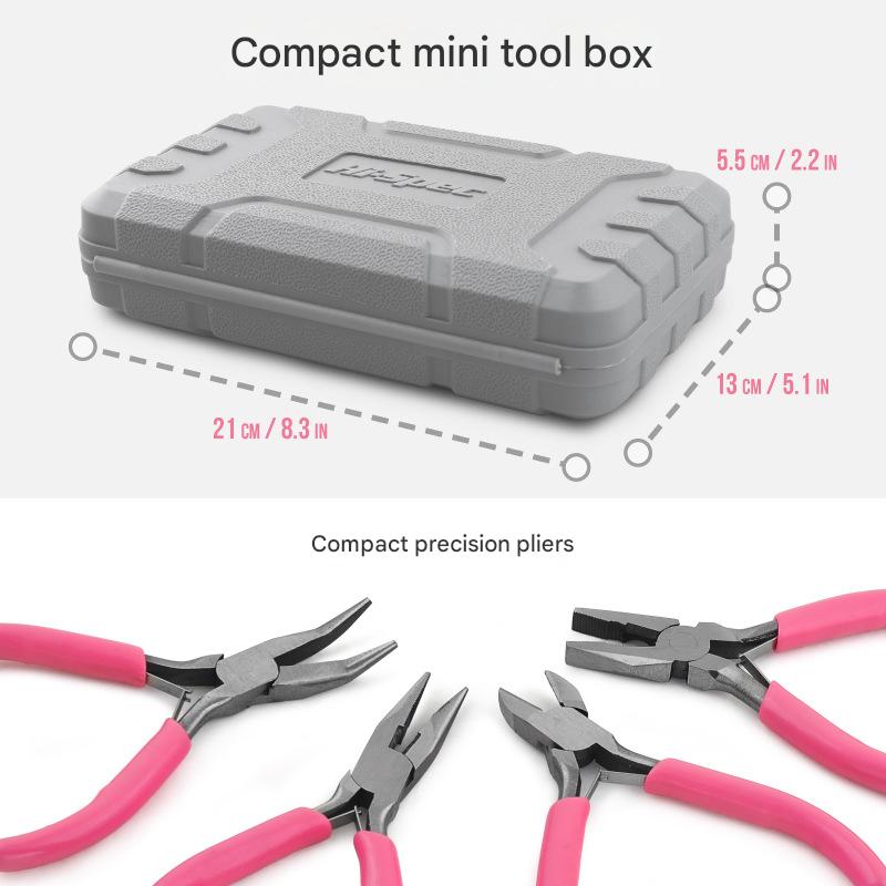 11-Piece Precision Craft & Jewelry Making Tool Kit with Portable Case