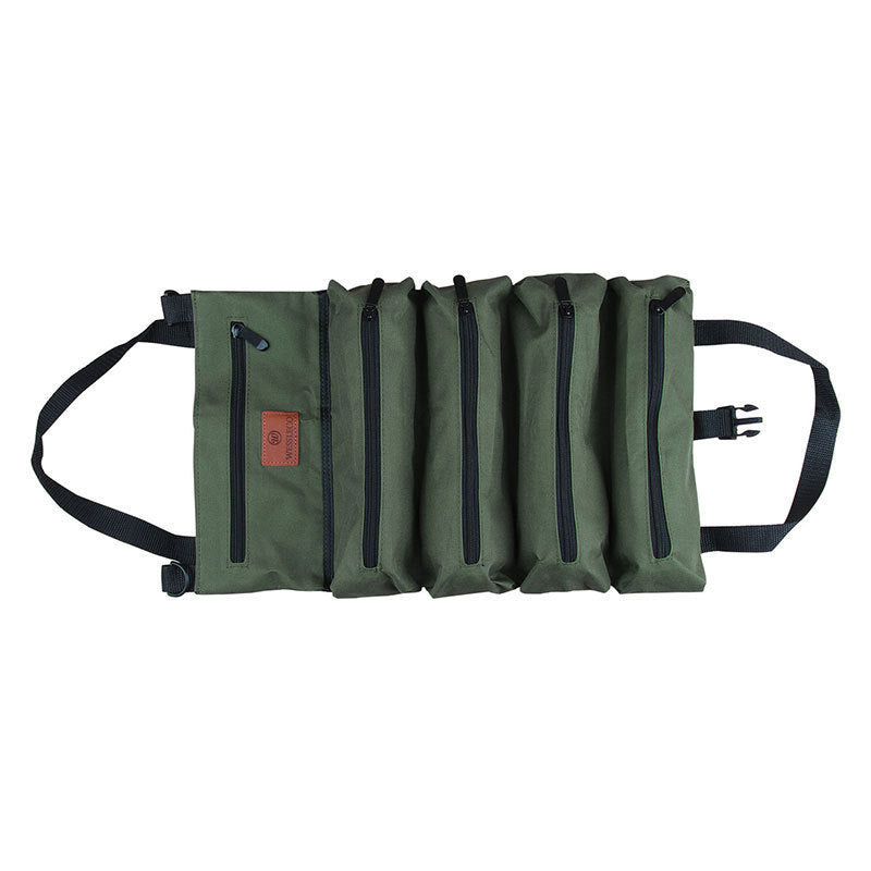 Heavy-Duty Canvas Tool Roll Up Bag & Organizer Tote