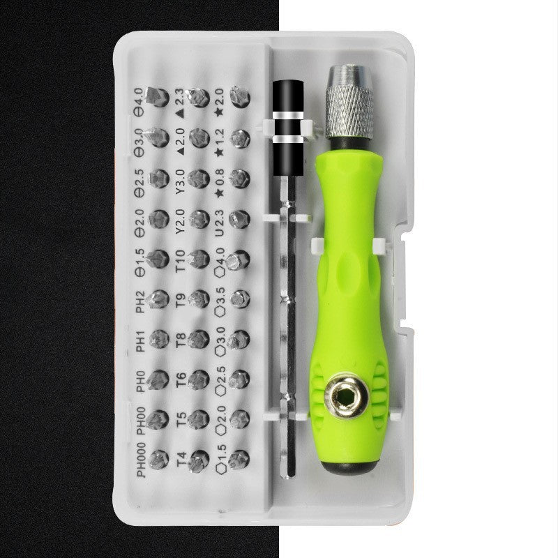 Green 32-in-1 Precision Screwdriver Set - Magnetic Repair Tool Kit