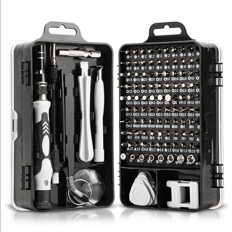 Grey Professional 115-in-1 Precision Screwdriver Set - Magnetic Repair kit