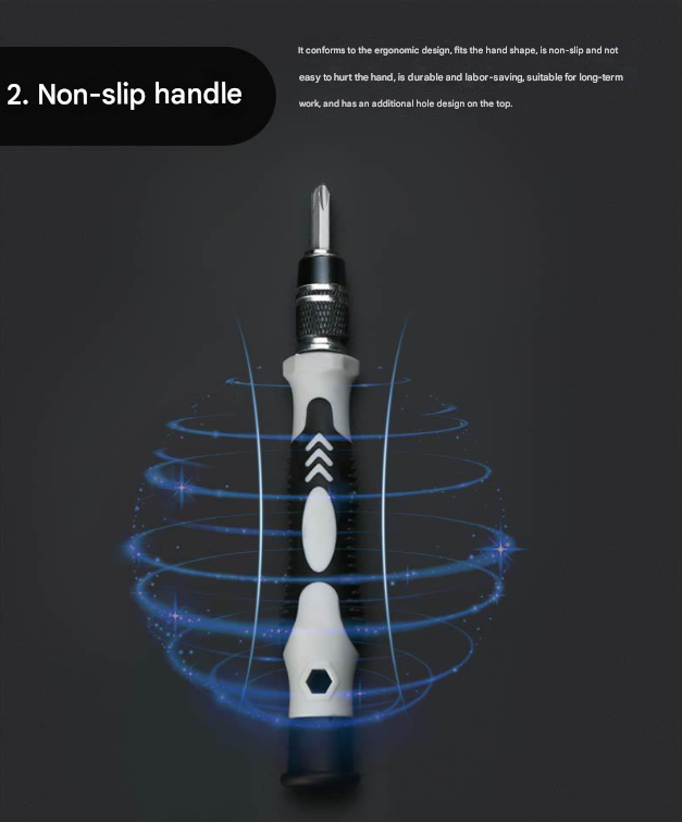 Grey Professional 115-in-1 Precision Screwdriver Set - Magnetic Repair kit