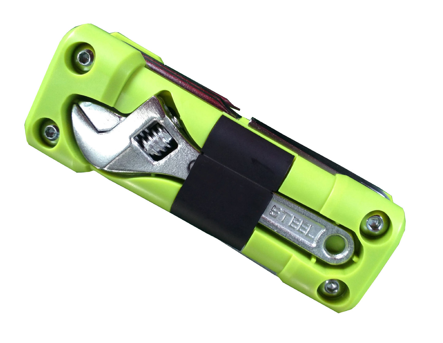 Green Versatile 16-in-1 Bike & Motorcycle Multi-Tool - Portable Repair Kit