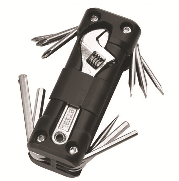 Green Versatile 16-in-1 Bike & Motorcycle Multi-Tool - Portable Repair Kit