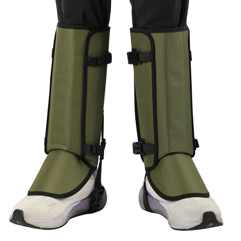 Green Outdoor Waterproof Leg Gaiters - Anti-Snake Bite & Scratch Protection Boot Covers