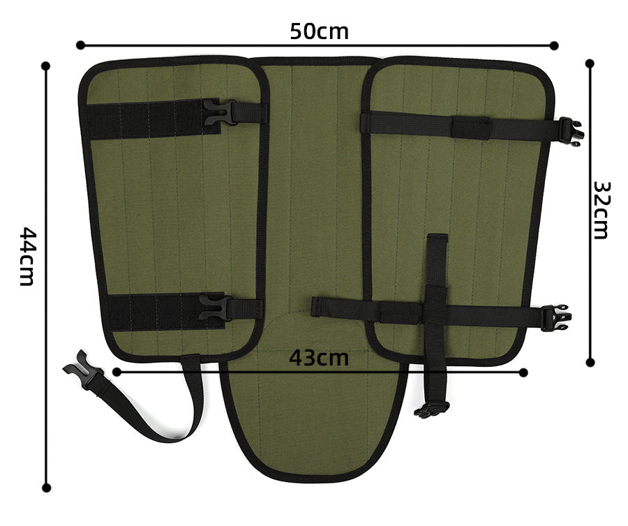 Black Outdoor Waterproof Leg Gaiters - Anti-Snake Bite & Scratch Protection Boot Covers
