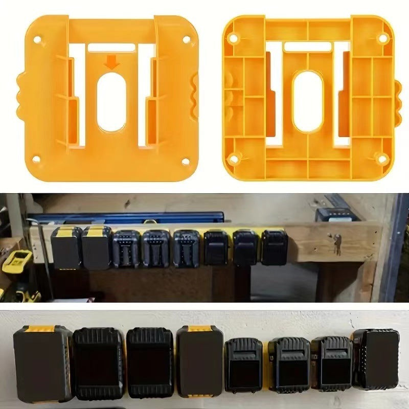 Yellow 5 Pack Battery Mount Holder for Dewalt 18V 20V 60V