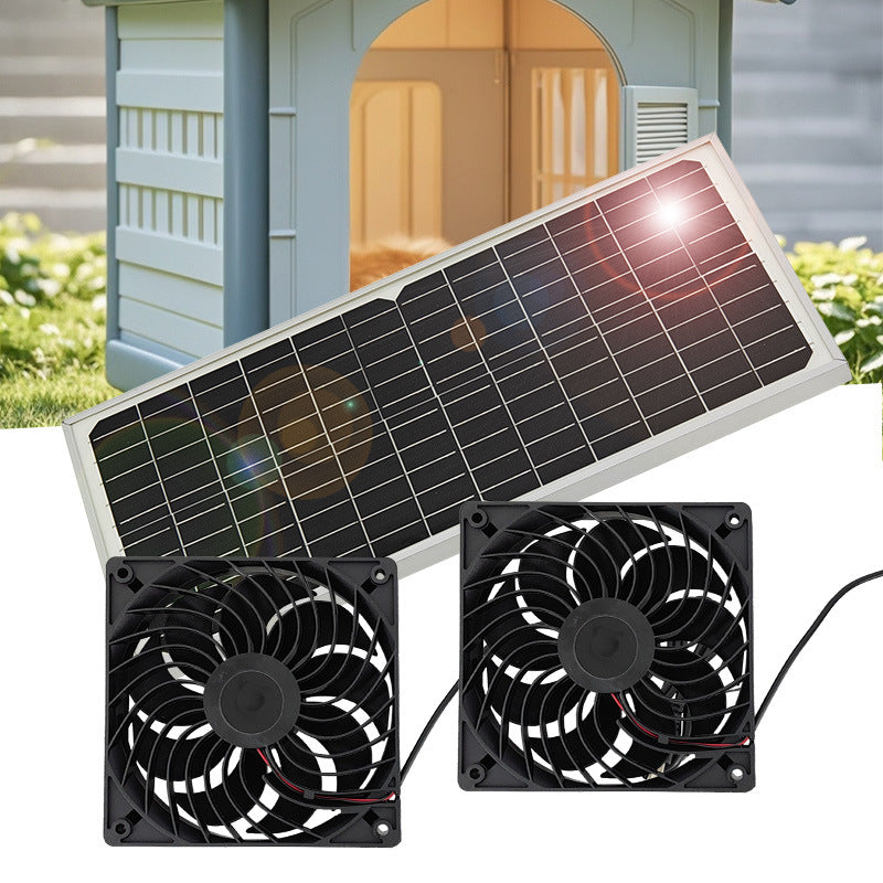 Model Solar Panel Fan Solar Panel Fan Kit – 16W Monocrystalline Solar Powered – GAM Enterprises