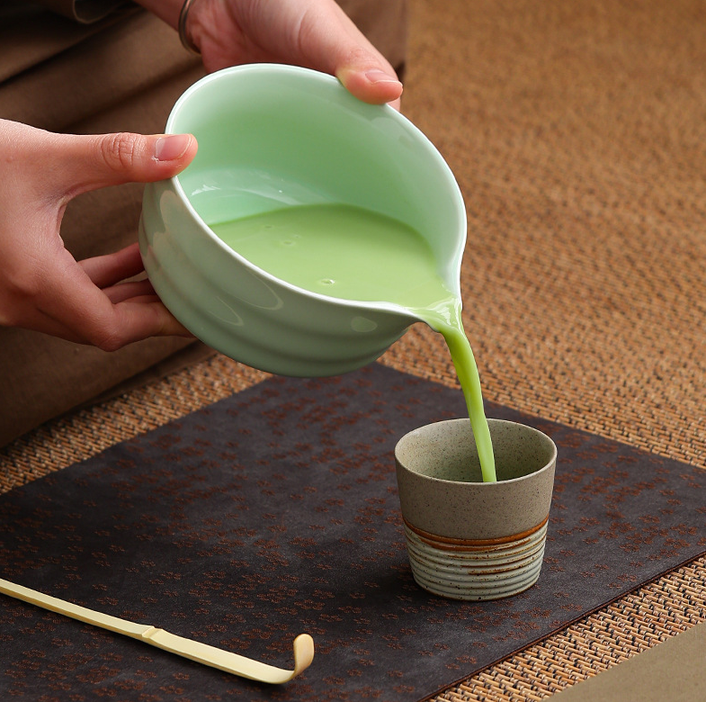 5-Piece Ceramic Matcha Tool Set with Spouted Bowl
