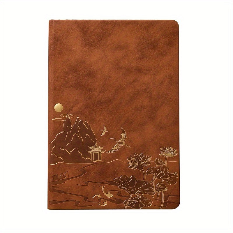 Brown A5 Premium Notebook Gift Set with Pen
