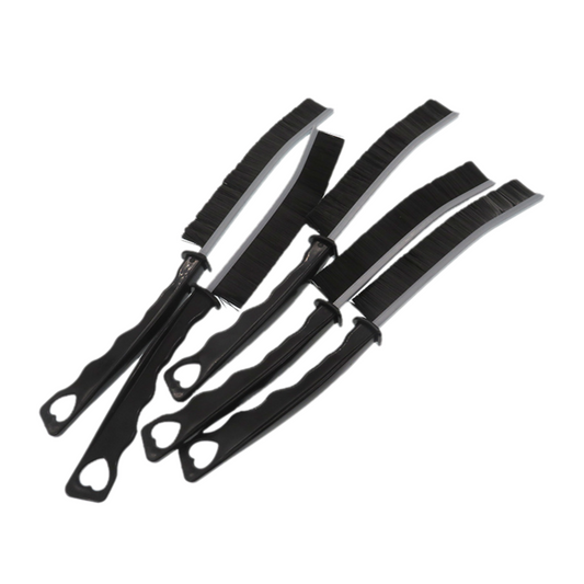 5-Pack Black Hard Bristle Crevice Brush (225 * 16mm) – Multifunctional Gap