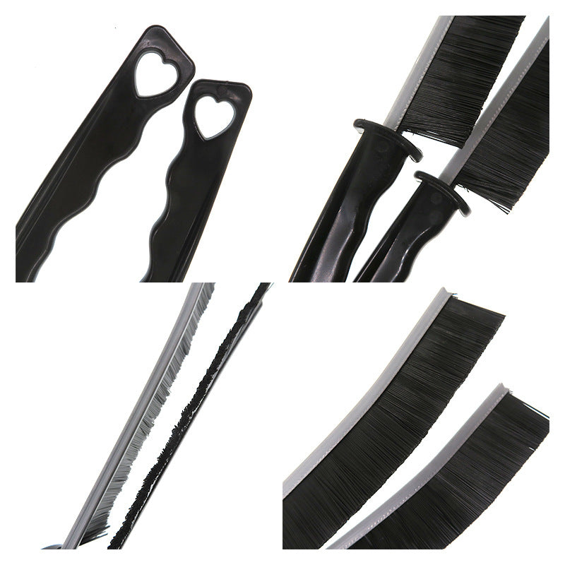 5-Pack Black Hard Bristle Crevice Brush (225 * 16mm) – Multifunctional Gap