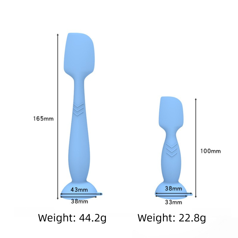 4-Pack Blue Small Silicone Ointment Applicator Spatulas