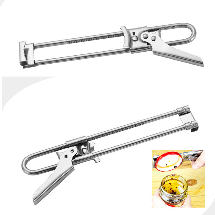 2-Pack Adjustable Stainless Steel Jar Opener and Bottle Cap Remover